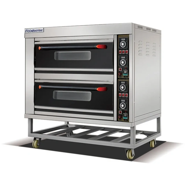 Stainless Steel 2-Deck 4-Tray Electric Baking Oven