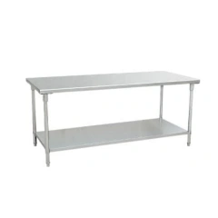 High-Quality Stainless Steel 2-Layer Workbench with Under Shelf
