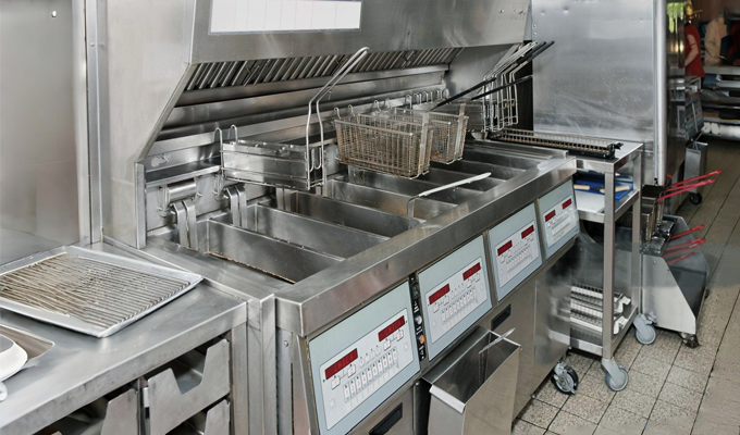 Full-function vertical western kitchen equipment Gas and electric combination