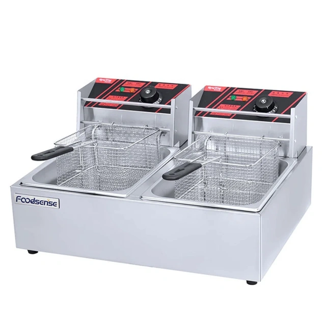 Commercial Electric Chicken Deep Fryer with double tank