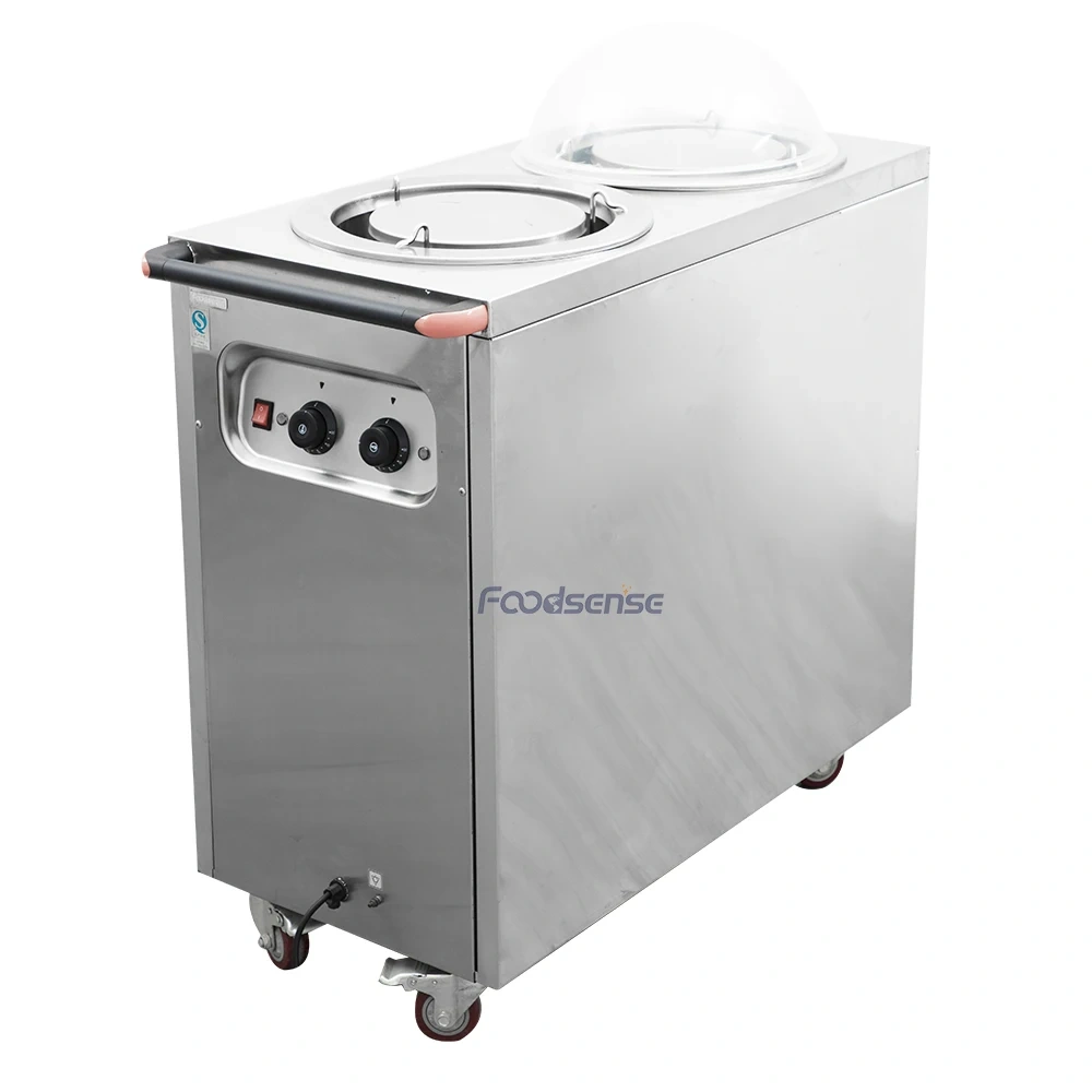 Keeping Food Warm Electric Food Trolley Heating Food Warmer Cart