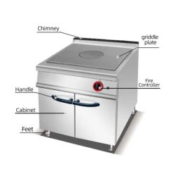 1-Plate Gas French Hot Plate Cooker With Oven