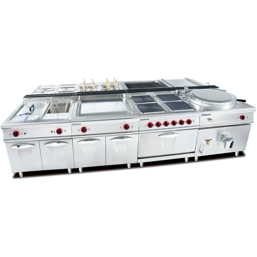 Full-function vertical western kitchen equipment Gas and electric combination