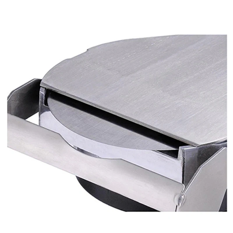 Commercial Shawarma Slicer | Black Handle, Stainless Steel