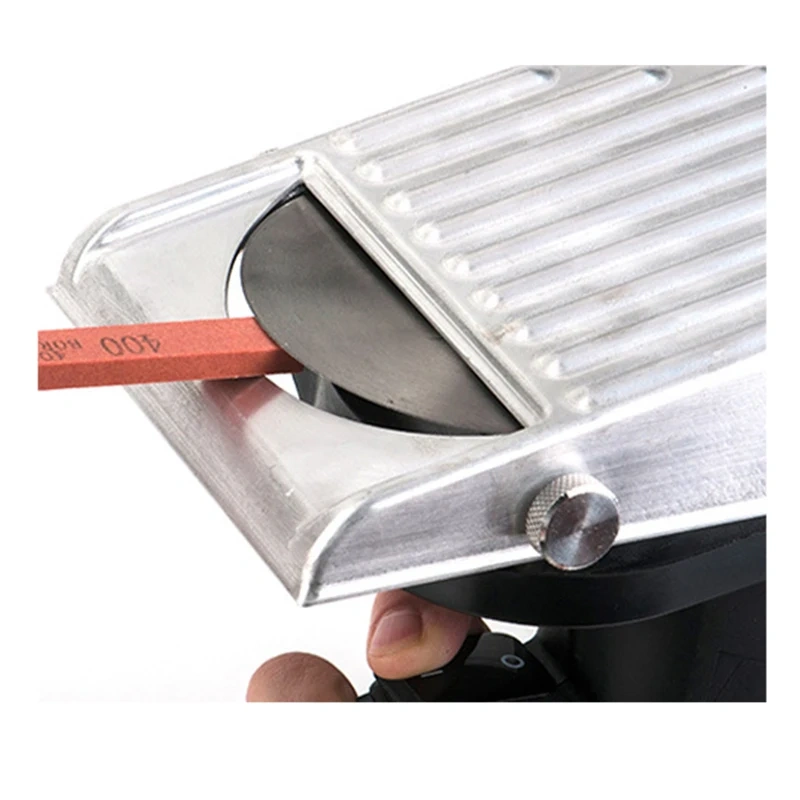 Commercial Shawarma Slicer | Black Handle, Stainless Steel