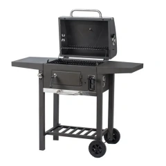 Smokeless Charcoal Barbecue Grill With Storage Shelf