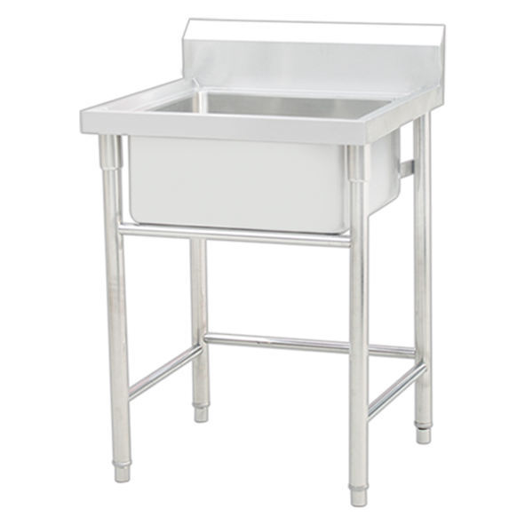 Stainless Steel Single Tank Kitchen Dish Sink Bench