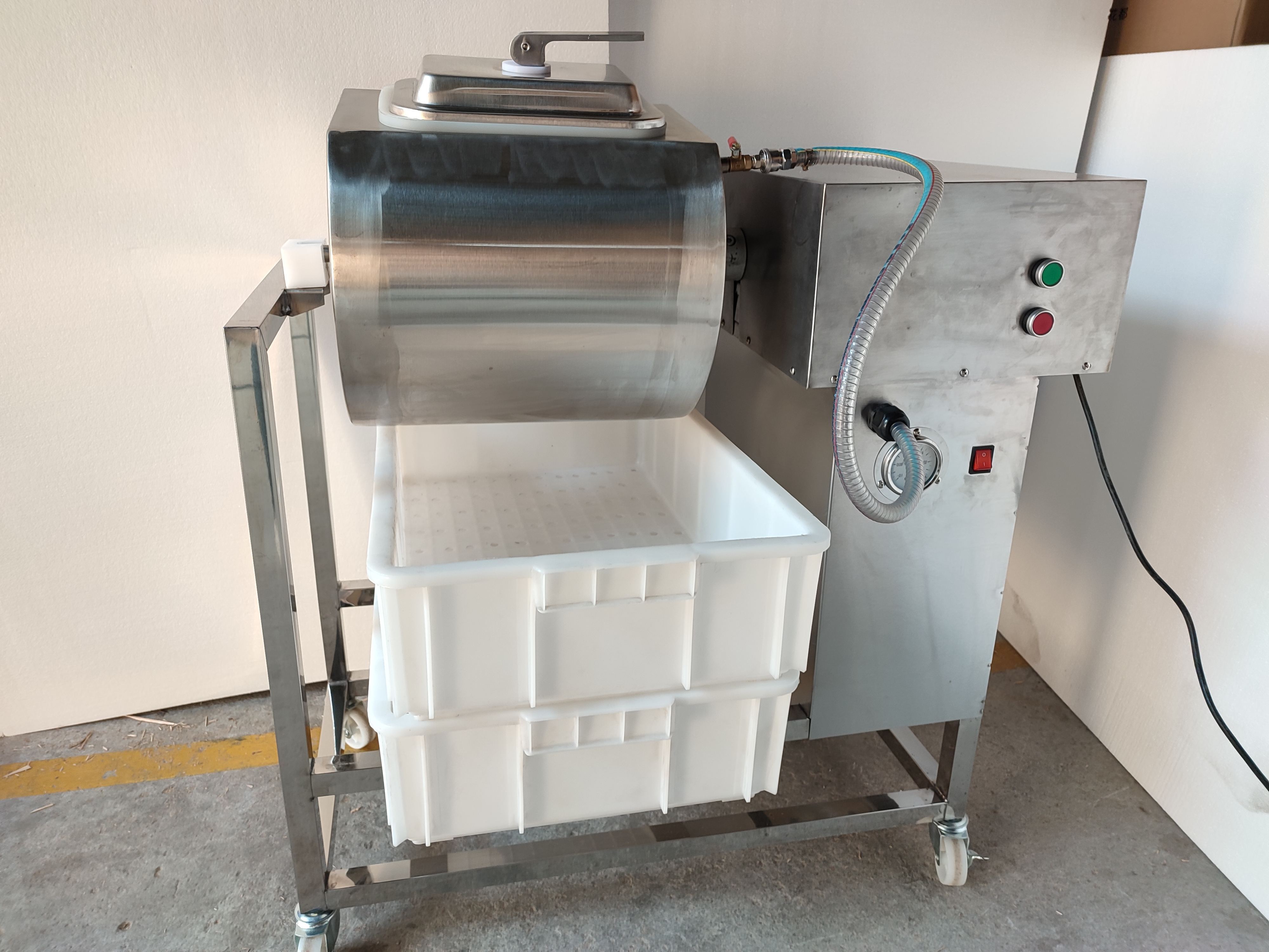 Stainless Steel Electric Vacuum Meat Food Salting Machine