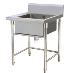 Stainless Steel Single Tank Kitchen Dish Sink Bench