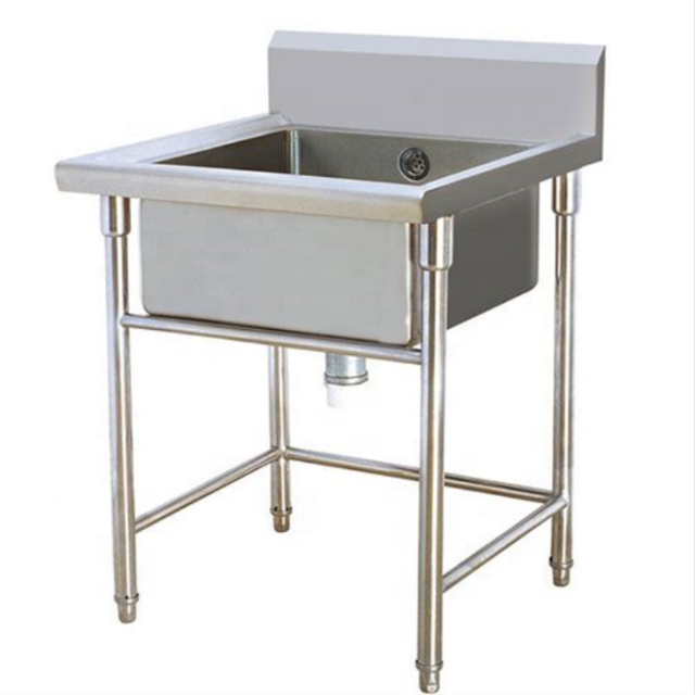 Stainless Steel Single Tank Kitchen Dish Sink Bench