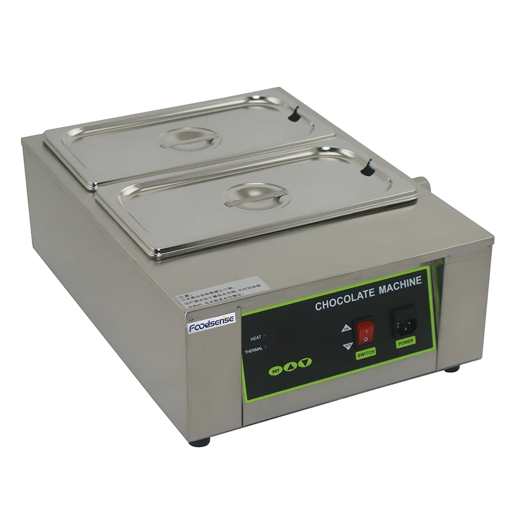 2 bars stainless steel chocolate melting machine