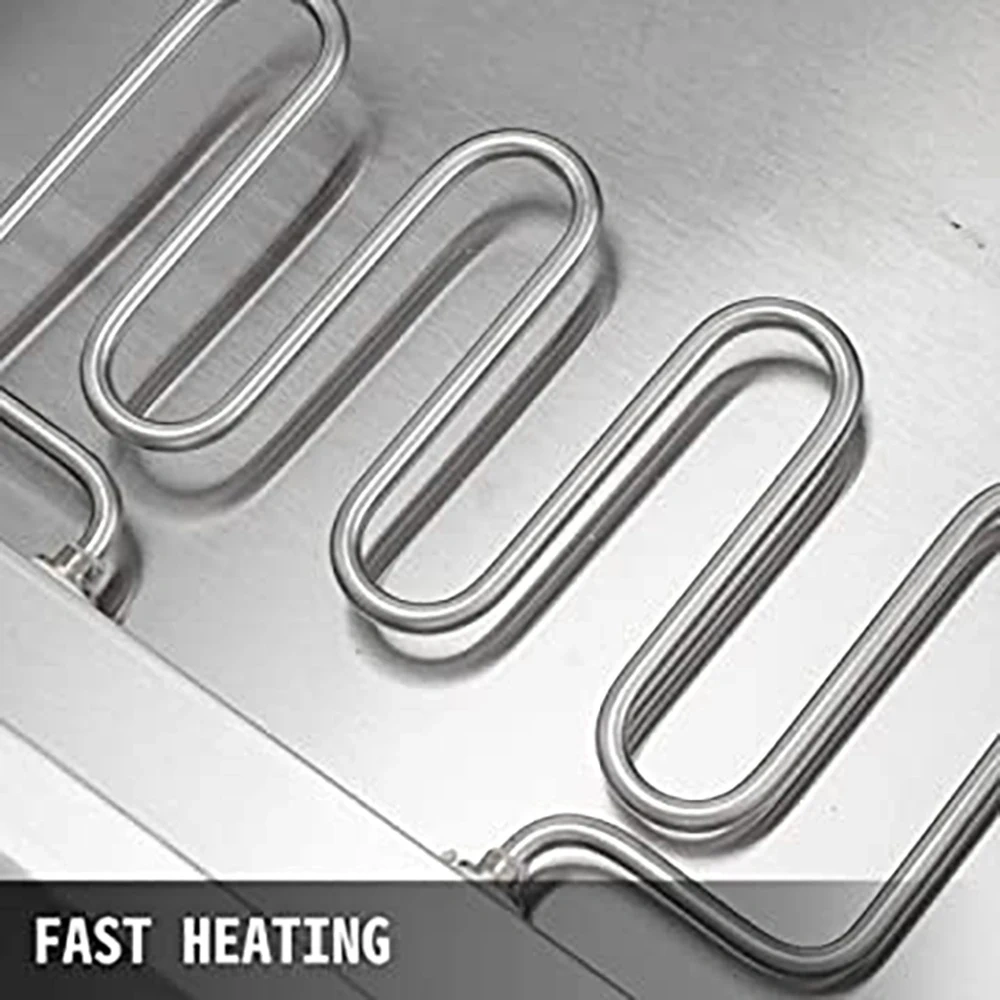 3 Electric Bain Marie Stainless Steel Food Heating  Warm Cabinet