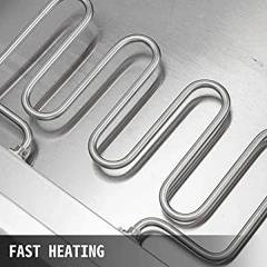 3 Electric Bain Marie Stainless Steel Food Heating  Warm Cabinet