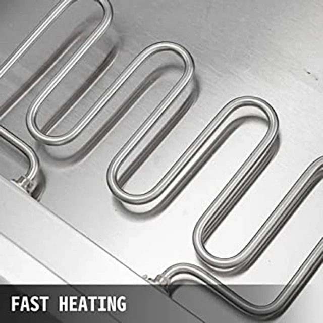 3 Electric Bain Marie Stainless Steel Food Heating  Warm Cabinet