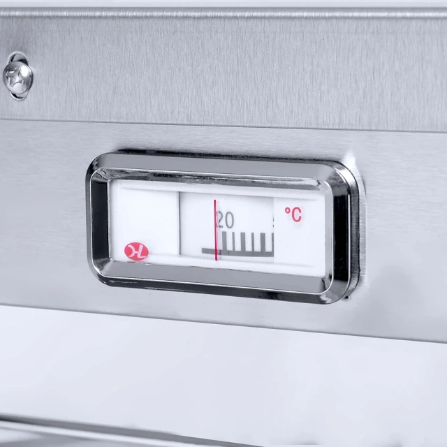 White curved 3-layer aluminum shelf food insulation display cabinet