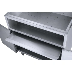 KFC free standing chips dump station / french fries display warmer