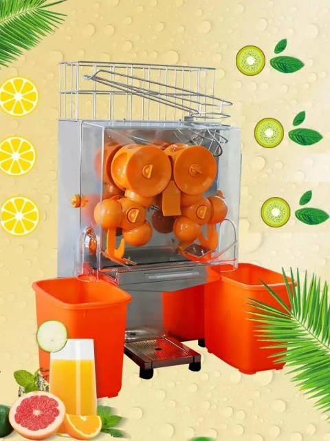 Commercial Orange Juicer for Mobile Dining Car Buffet Canteen