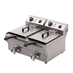 Commercial kitchen  Equipment 2-Tank 2-Basket Electric Fryer
