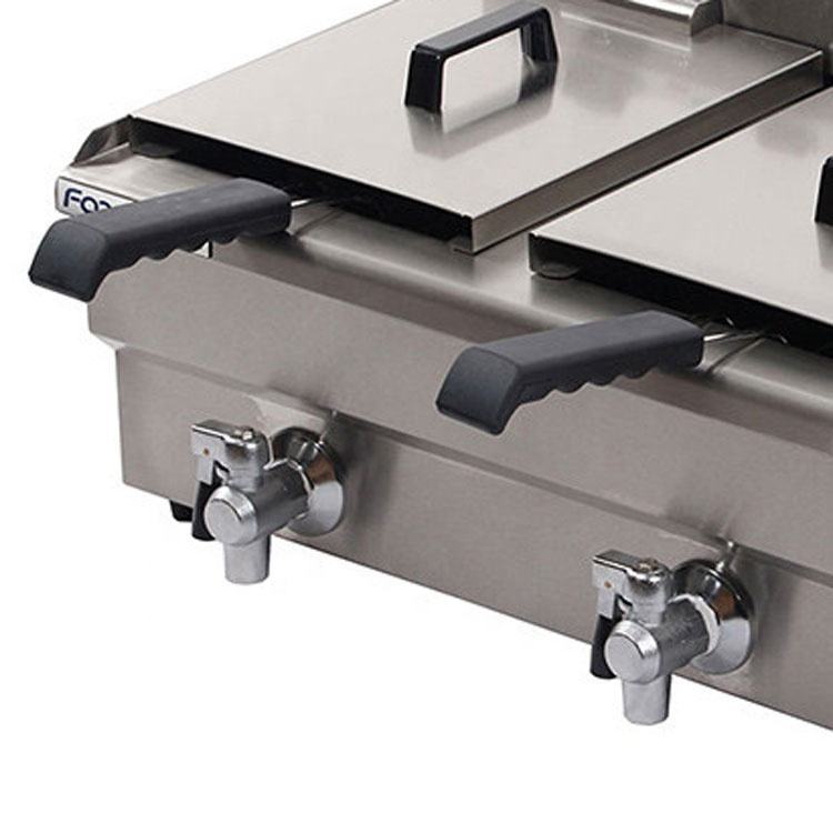 Commercial kitchen  Equipment 2-Tank 2-Basket Electric Fryer