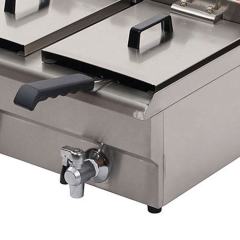 Commercial kitchen  Equipment 2-Tank 2-Basket Electric Fryer