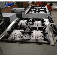 Commercial kitchen equipment 4 burner gas range  with griddle
