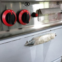 Commercial kitchen equipment  gas griddle with cabinet