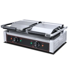 1.8+1.8KW Electric down flat Sandwich contact grill Griller