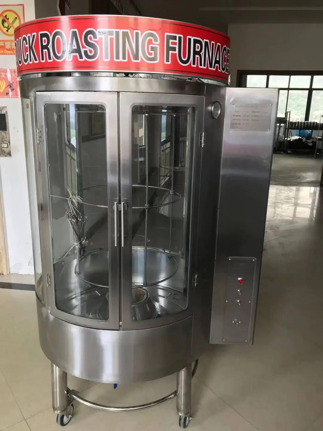 Glass Big Capacity Electric Duck Roaster Gas Oven Machine