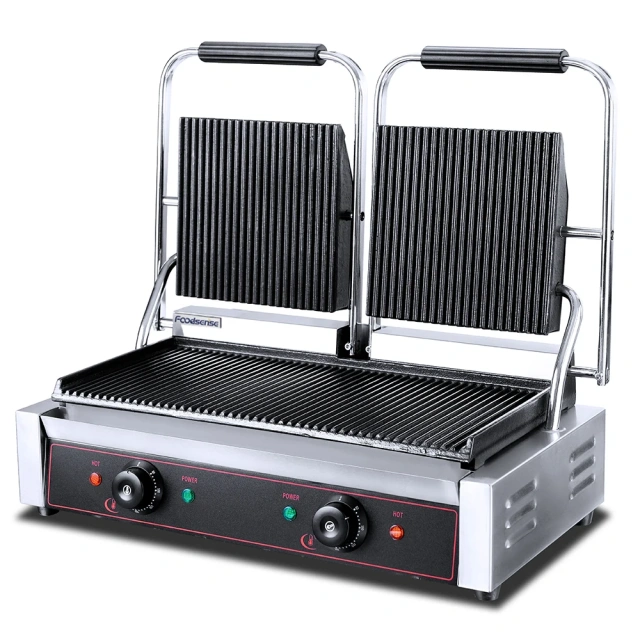 1.8+1.8KW Electric down flat Sandwich contact grill Griller