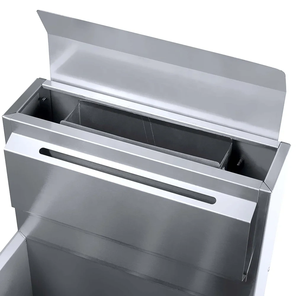 Commercial kitchen Equipment  1-Tank 2-Basket 25L gas deep fryer
