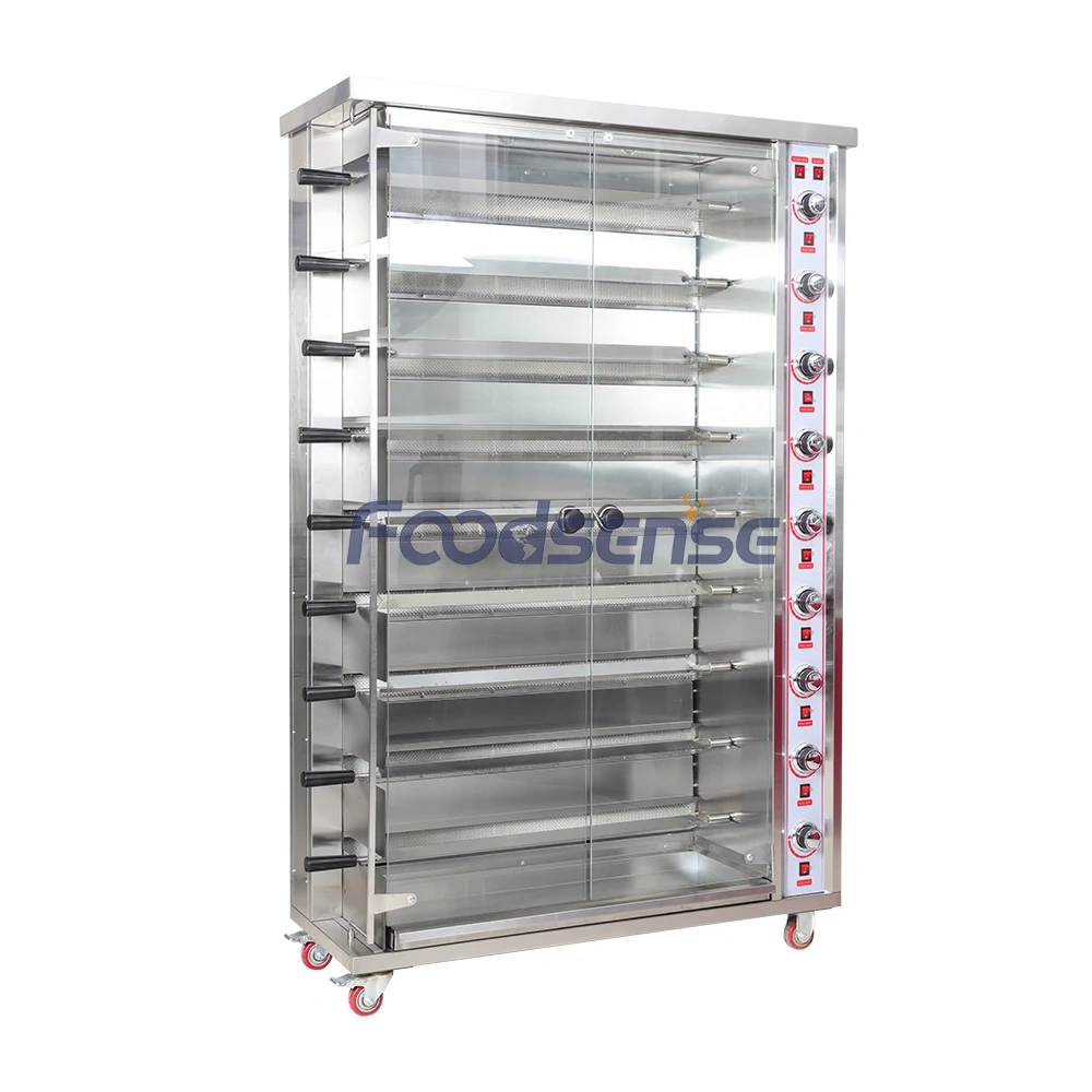 9 Layers Rotating Grill Chicken Rotisserie for 45 Whole Turkey