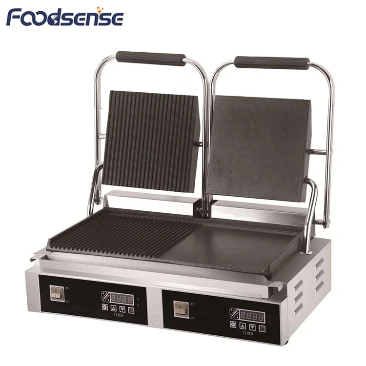 1.8+1.8KW Electric down flat Sandwich contact grill Griller