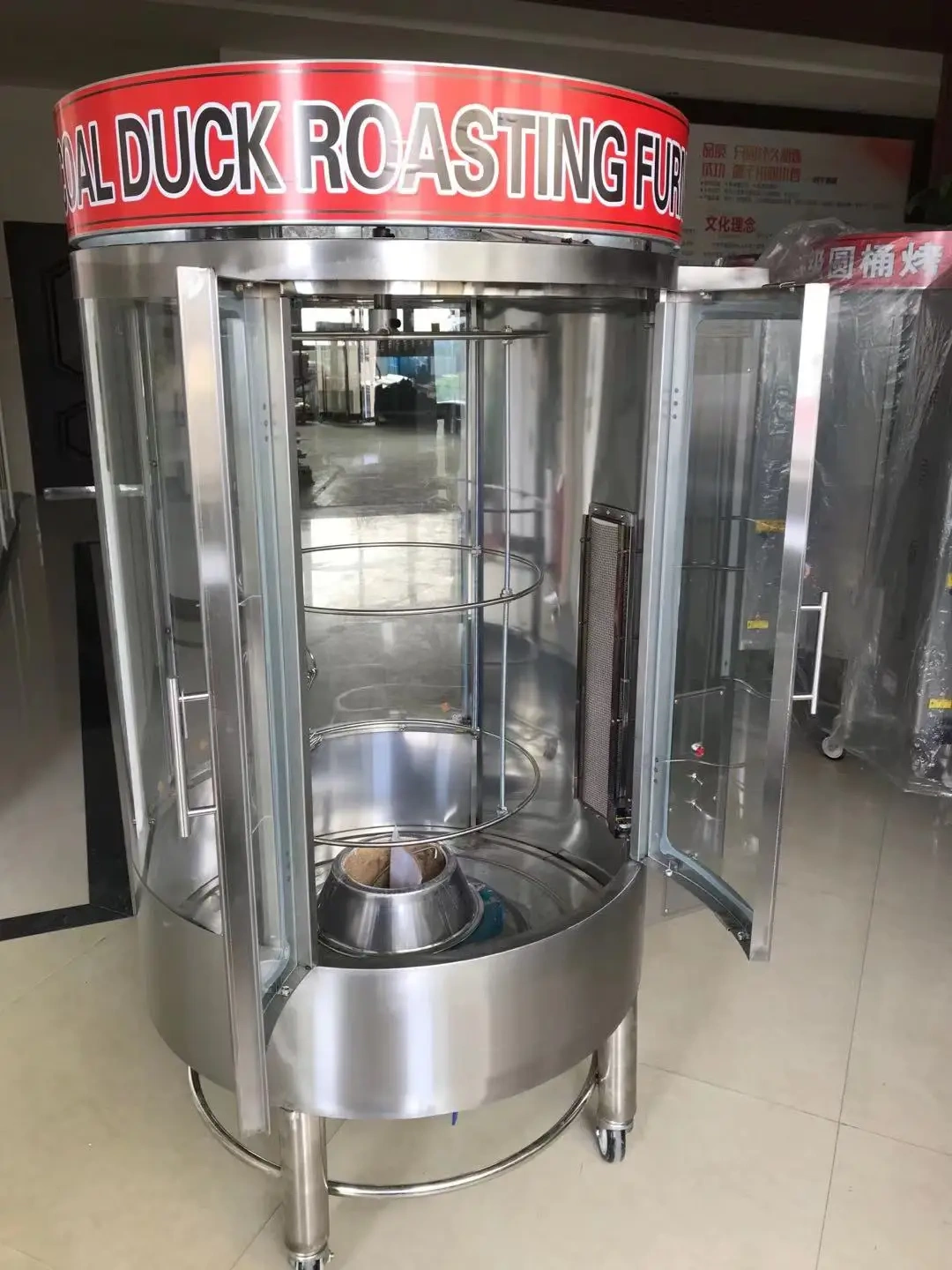Glass Big Capacity Electric Duck Roaster Gas Oven Machine