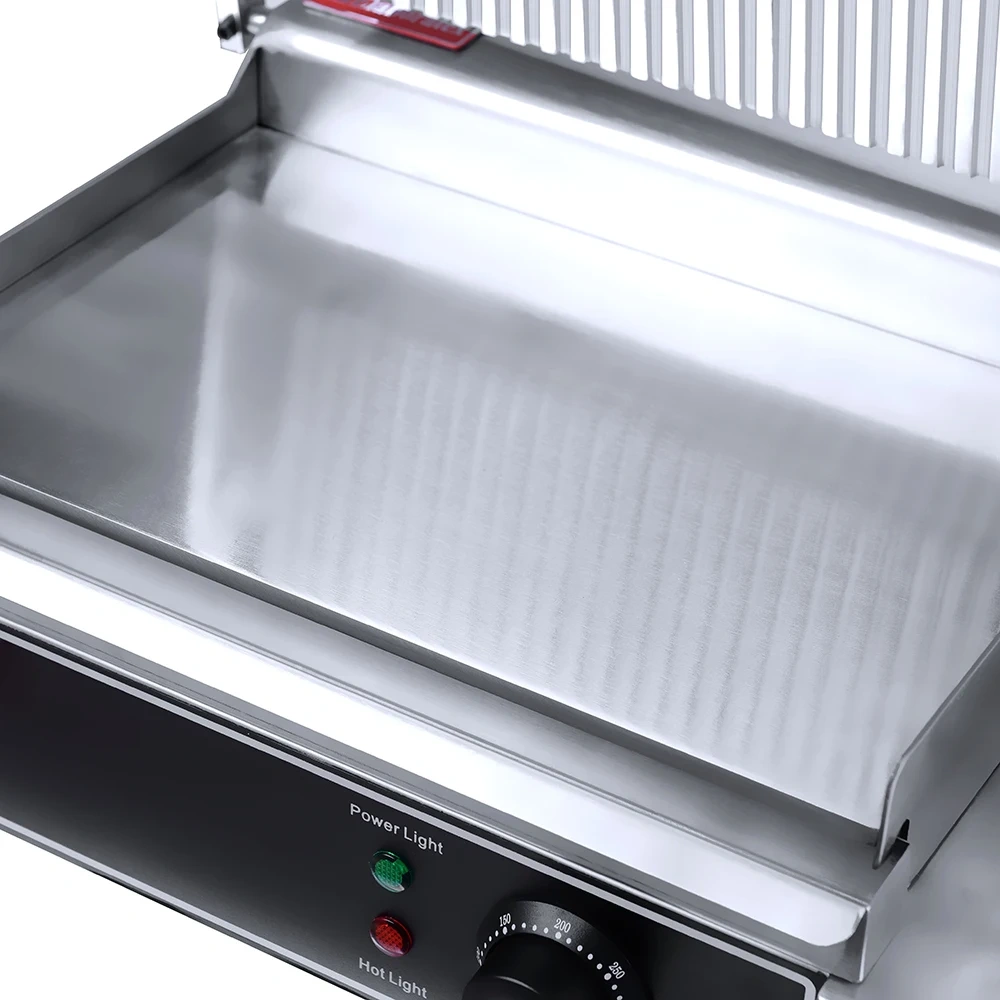 Commercial Sliver Stainless Steel All Flat Electric Contact Grill