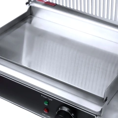 Commercial Sliver Stainless Steel All Flat Electric Contact Grill