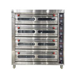 4-Decks 16-Trays Stainless Steel Deck Oven For Commercial Use