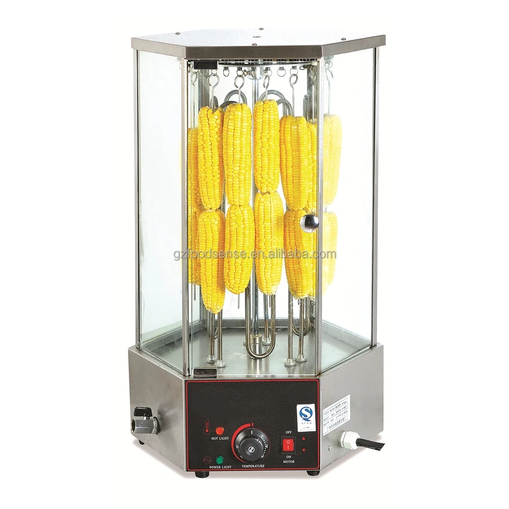Commercial Glass vision Electric Automatic Rotary Corn Roaster