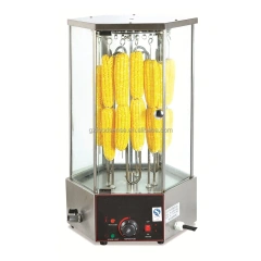 Commercial Glass vision Electric Automatic Rotary Corn Roaster