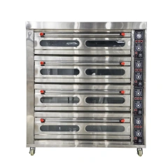 4-Decks 16-Trays Stainless Steel Deck Oven For Commercial Use