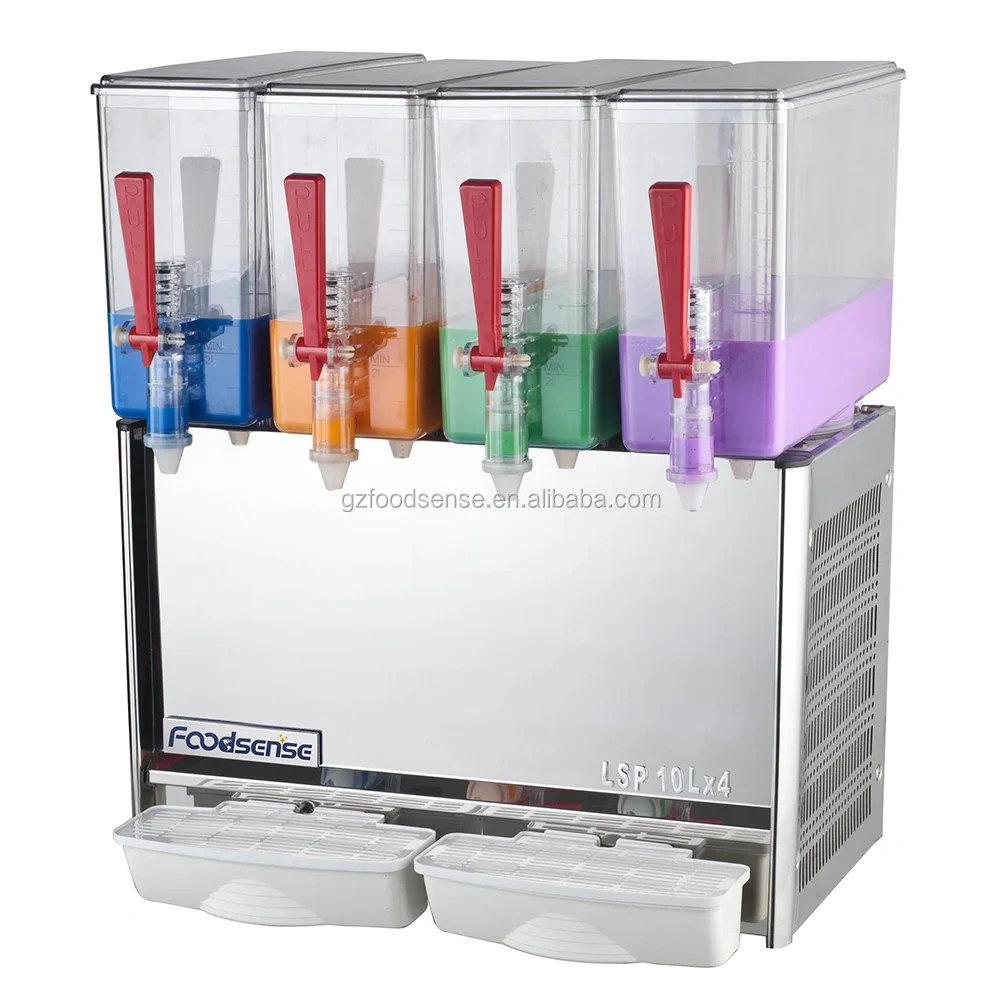 10L* 3 Tanks Commercial Square Cold Drink juice Dispenser
