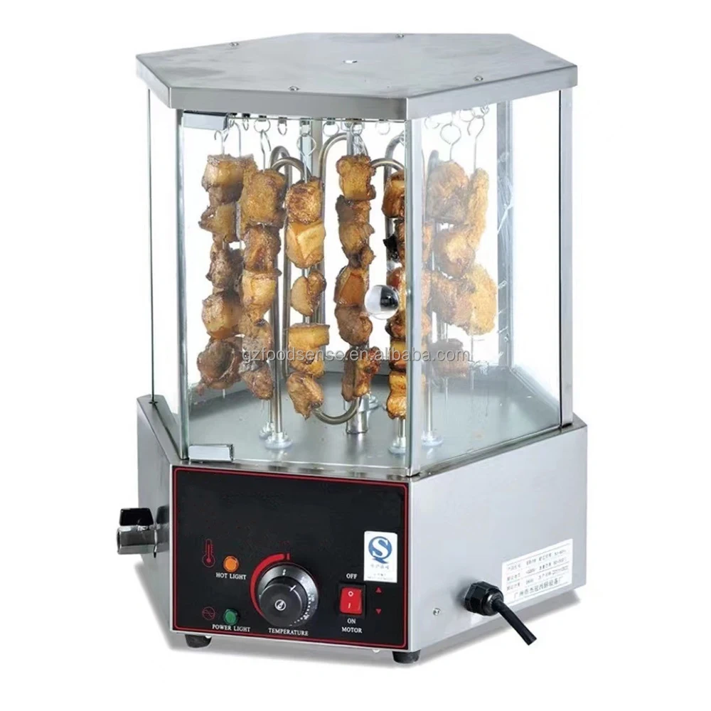 Commercial Glass vision Electric Automatic Rotary Corn Roaster
