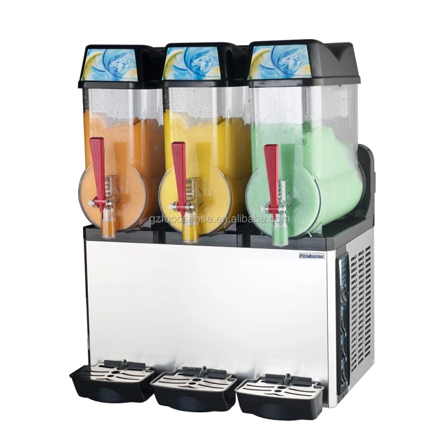 Frozen Drink Machine 3 Tanks Slush Machine 10Lx3