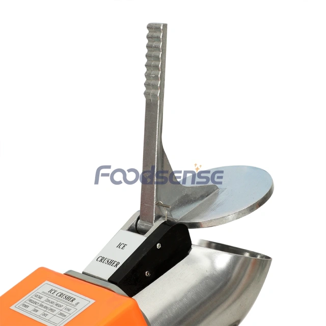 Orange Electric Ice Crushers Snow Cone Maker Machine 800mL