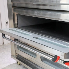 4-Decks 16-Trays Stainless Steel Deck Oven For Commercial Use