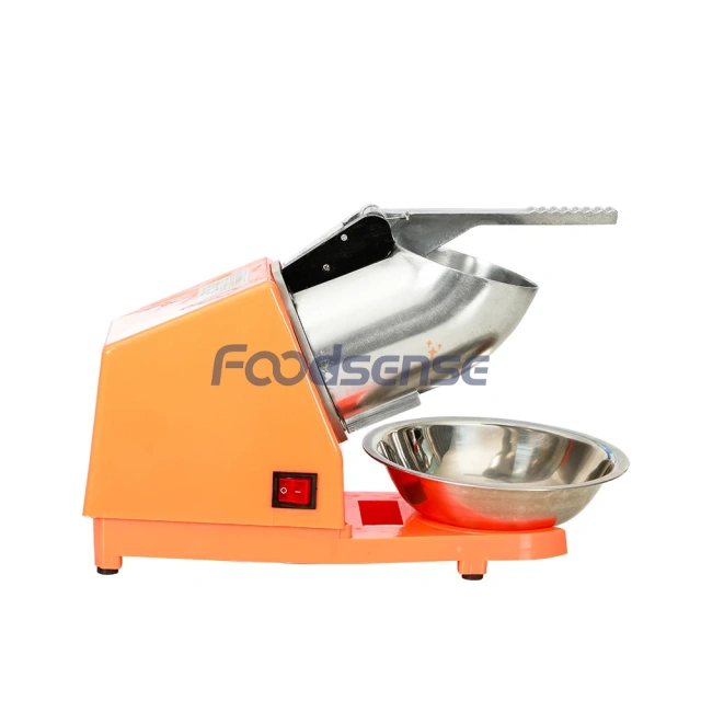 Orange Electric Ice Crushers Snow Cone Maker Machine 800mL