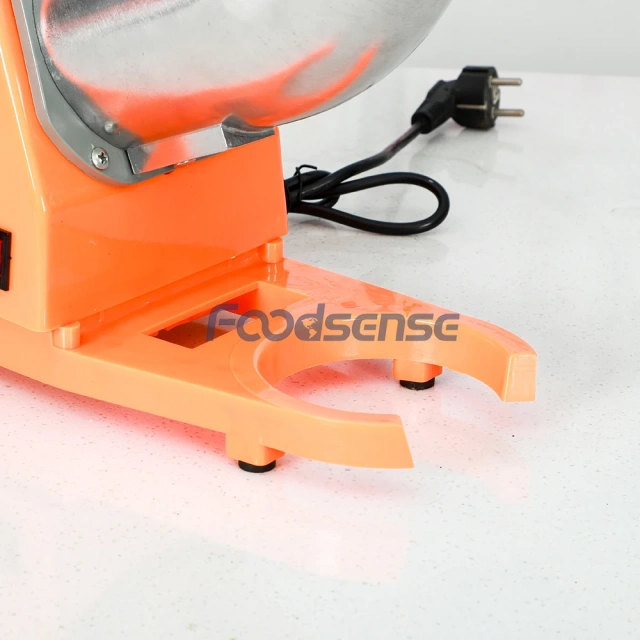 Orange Electric Ice Crushers Snow Cone Maker Machine 800mL