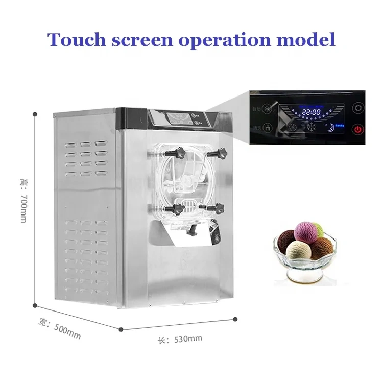 Italian Gelato Commercial Hard Ice Cream Machine 3 flavor