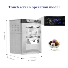 Italian Gelato Commercial Hard Ice Cream Machine 3 flavor