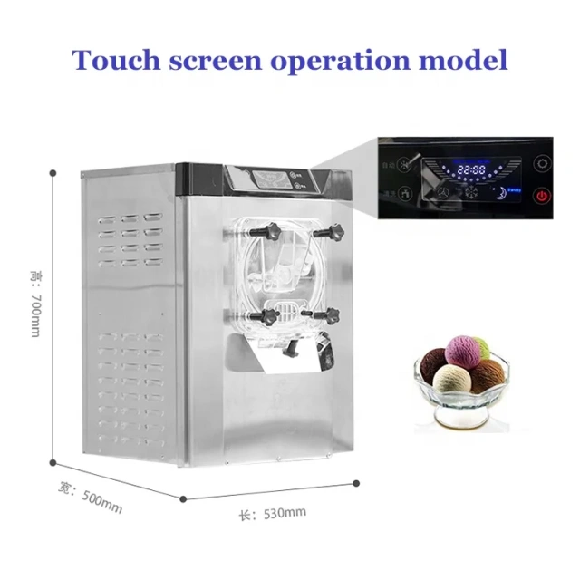 Italian Gelato Commercial Hard Ice Cream Machine 3 flavor