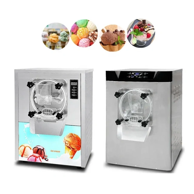 Italian Gelato Commercial Hard Ice Cream Machine 3 flavor